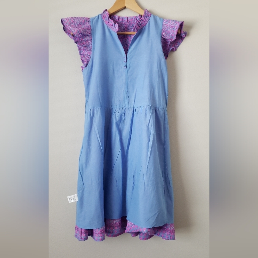 Vineyard Vines Lavender And Fuchsia Flutter Sleev… - image 4